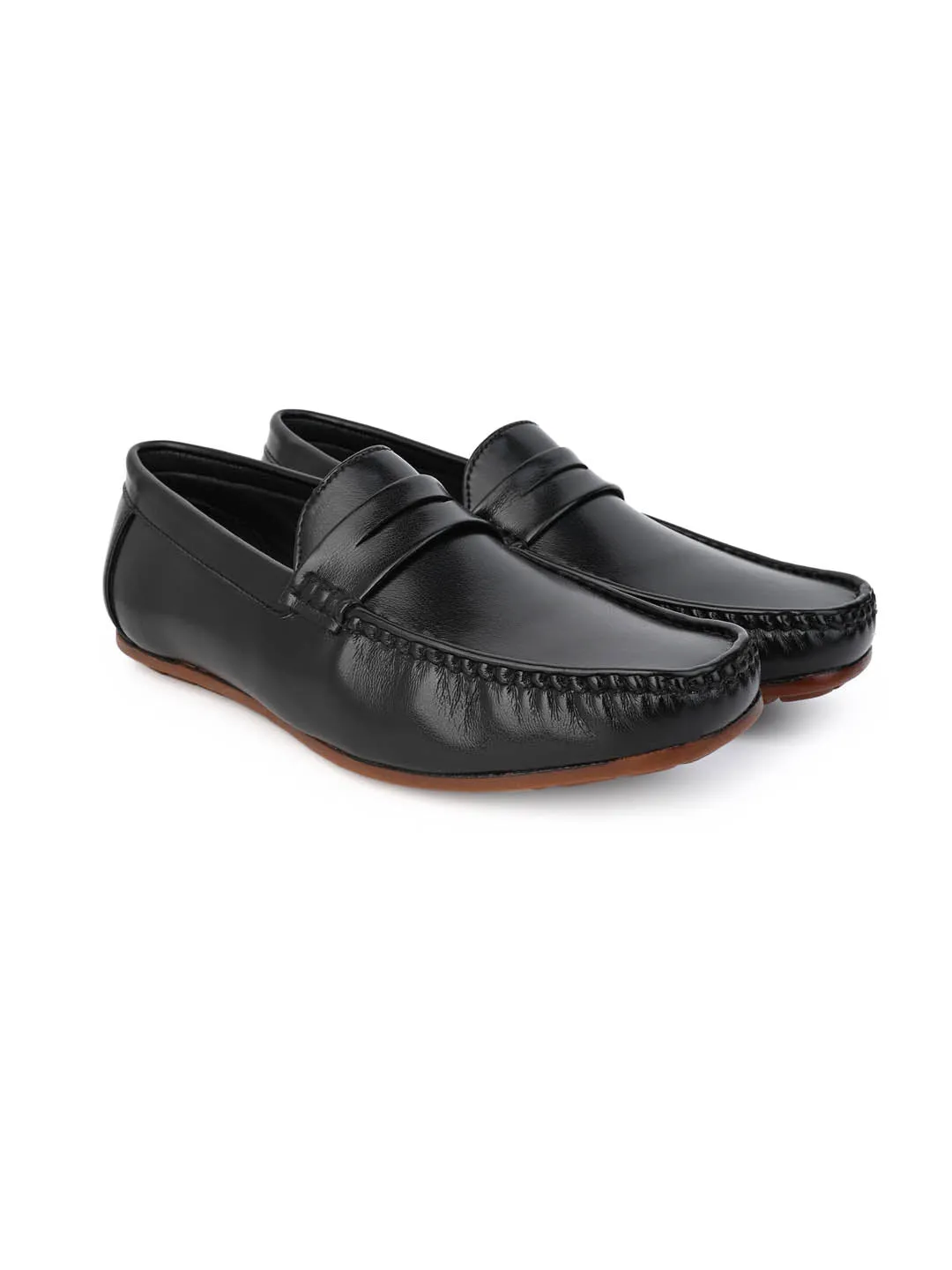 Alberto Torresi Premium Benny Broad Fit Slip On Driver Rubber Sole Loafer