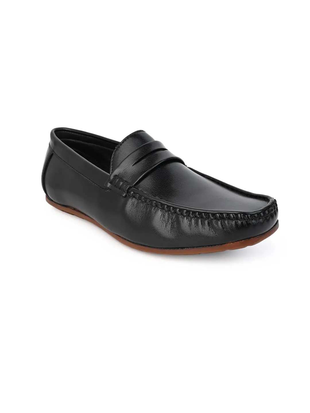 Alberto Torresi Premium Benny Broad Fit Slip On Driver Rubber Sole Loafer