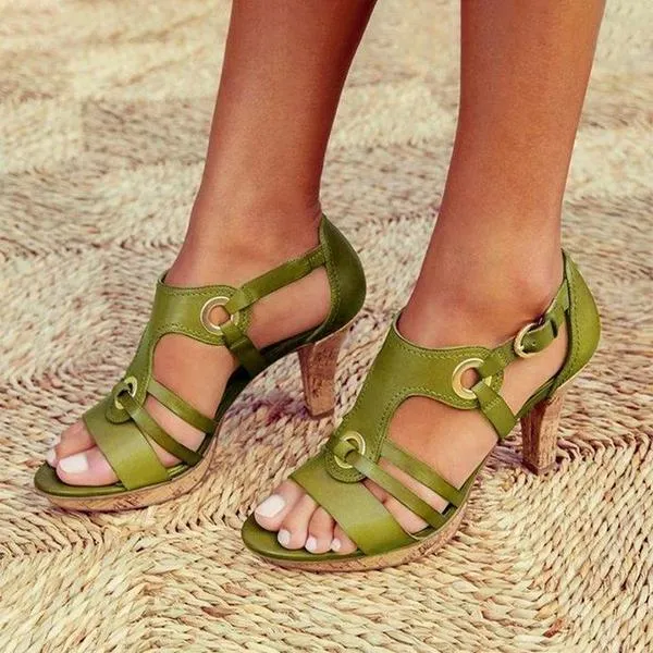 Amozae New Elegant Pumps Vintage Women Sandals