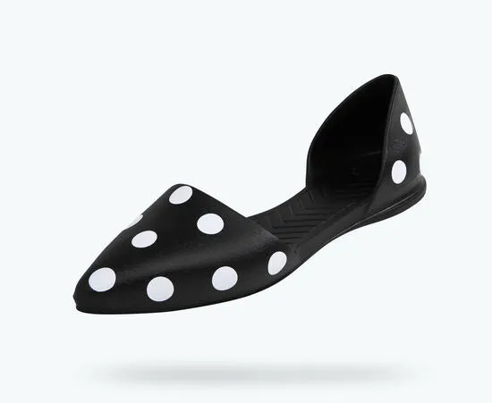 Audrey | Jiffy Black/ Shell Polka Dots