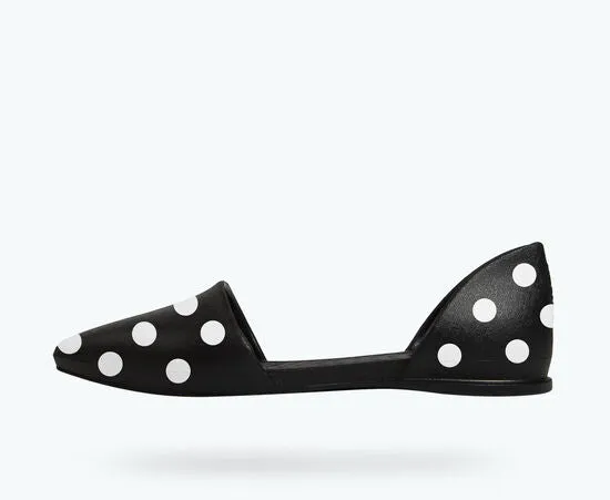 Audrey | Jiffy Black/ Shell Polka Dots