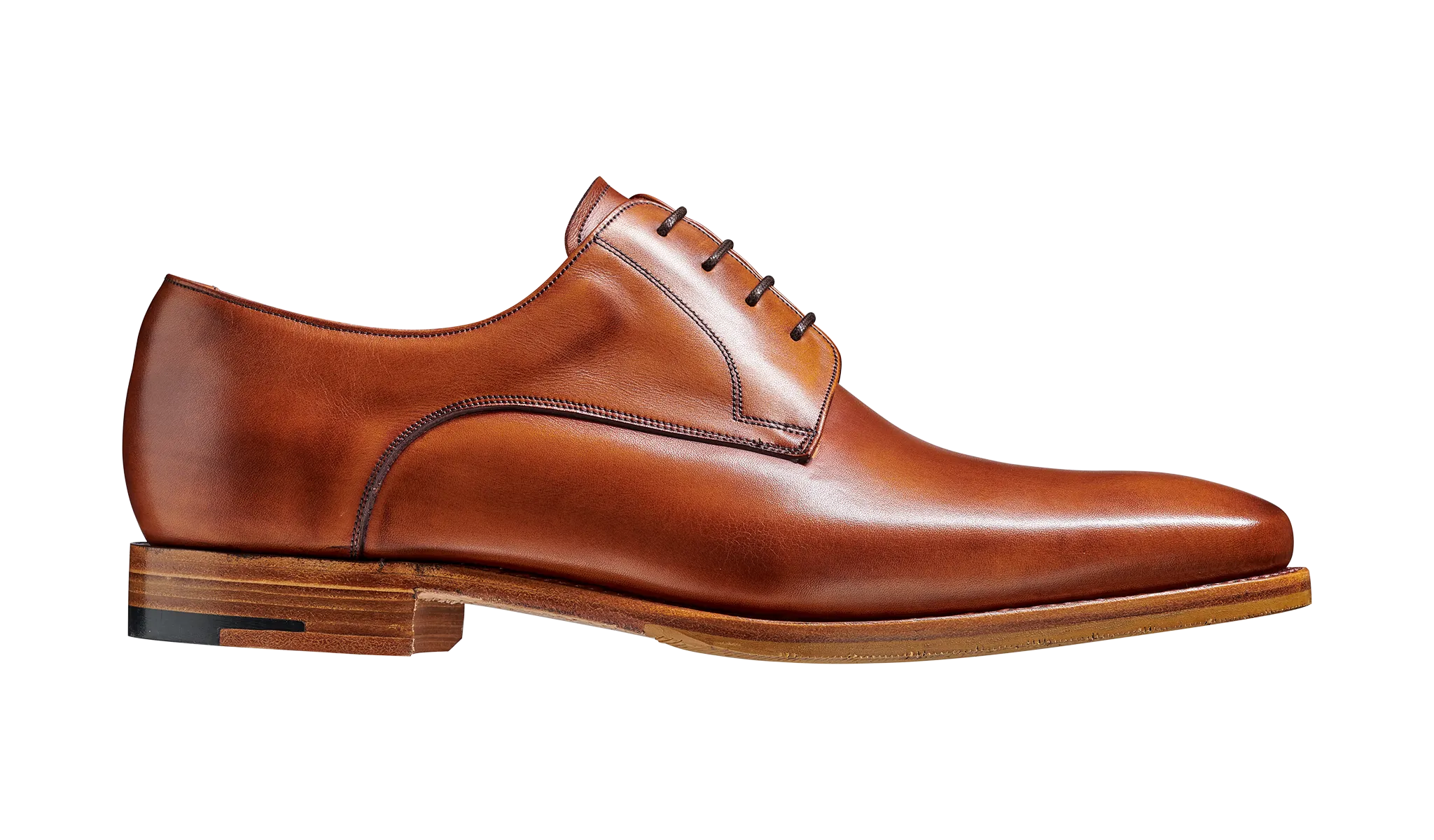 Barker Ellon Refined Derby - Antique Rosewood Calf