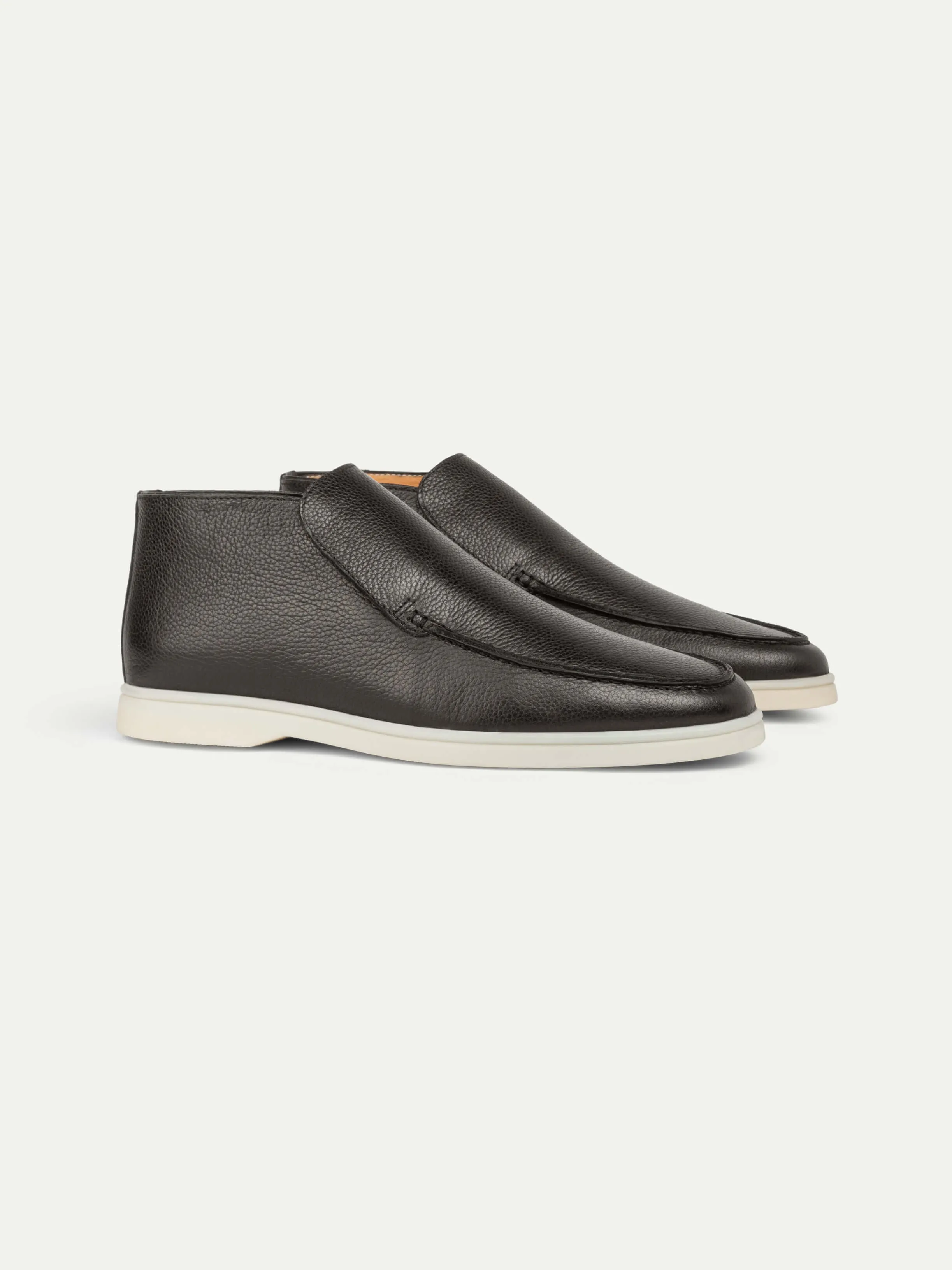 Black Grain City Loafer