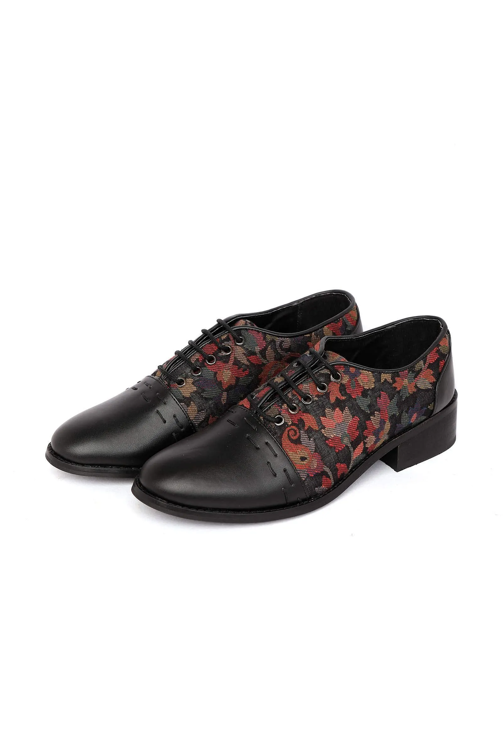 Black Kani Cruelty Free Oxford Shoes