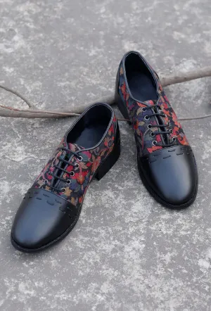 Black Kani Cruelty Free Oxford Shoes