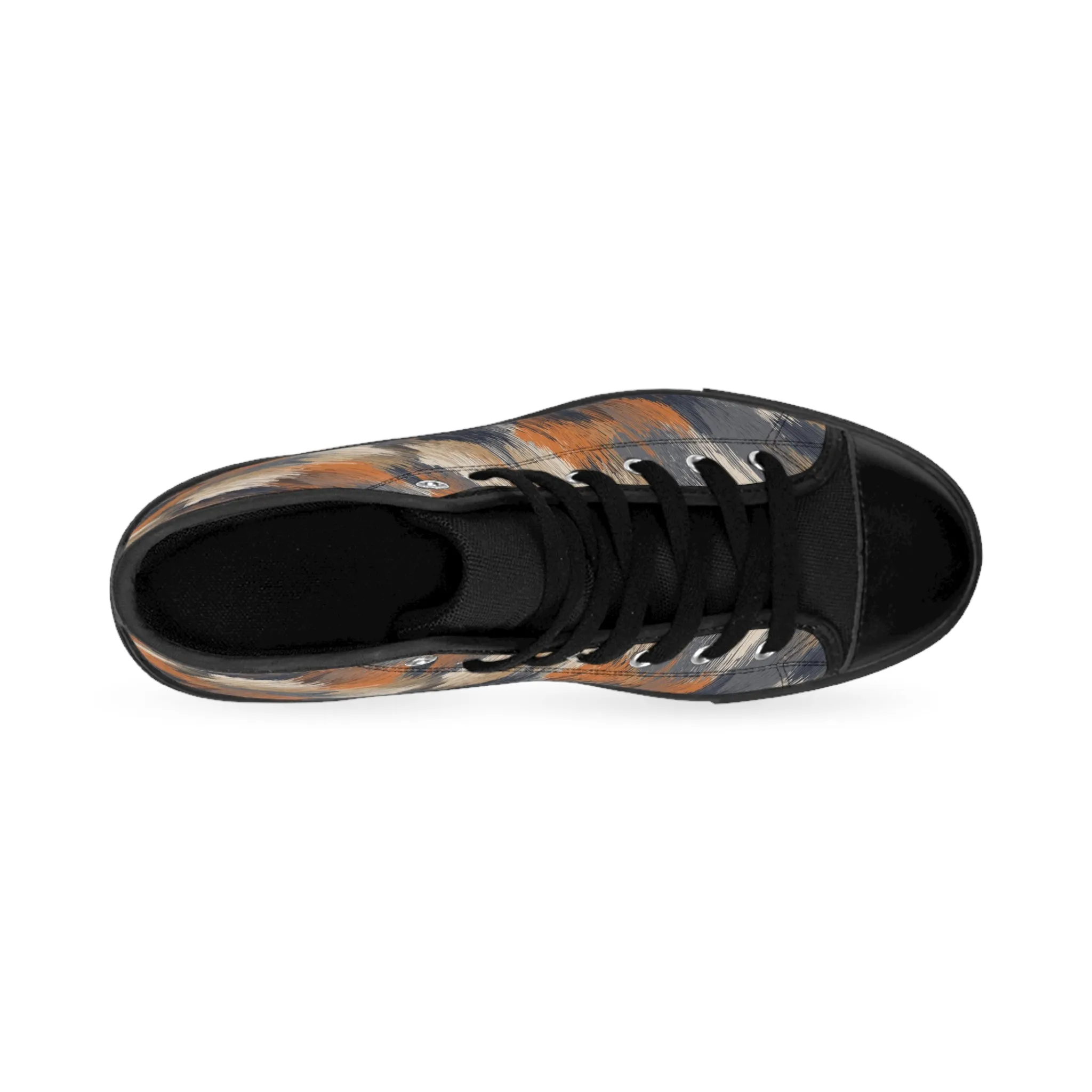 Brush Texture Pattern Women's Classic Sneakers