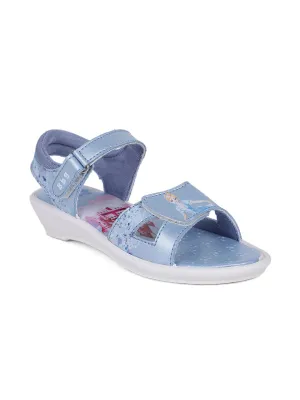 Bubblegummers Girls Castle Princess Sandals, Blue, 11, 11 UK