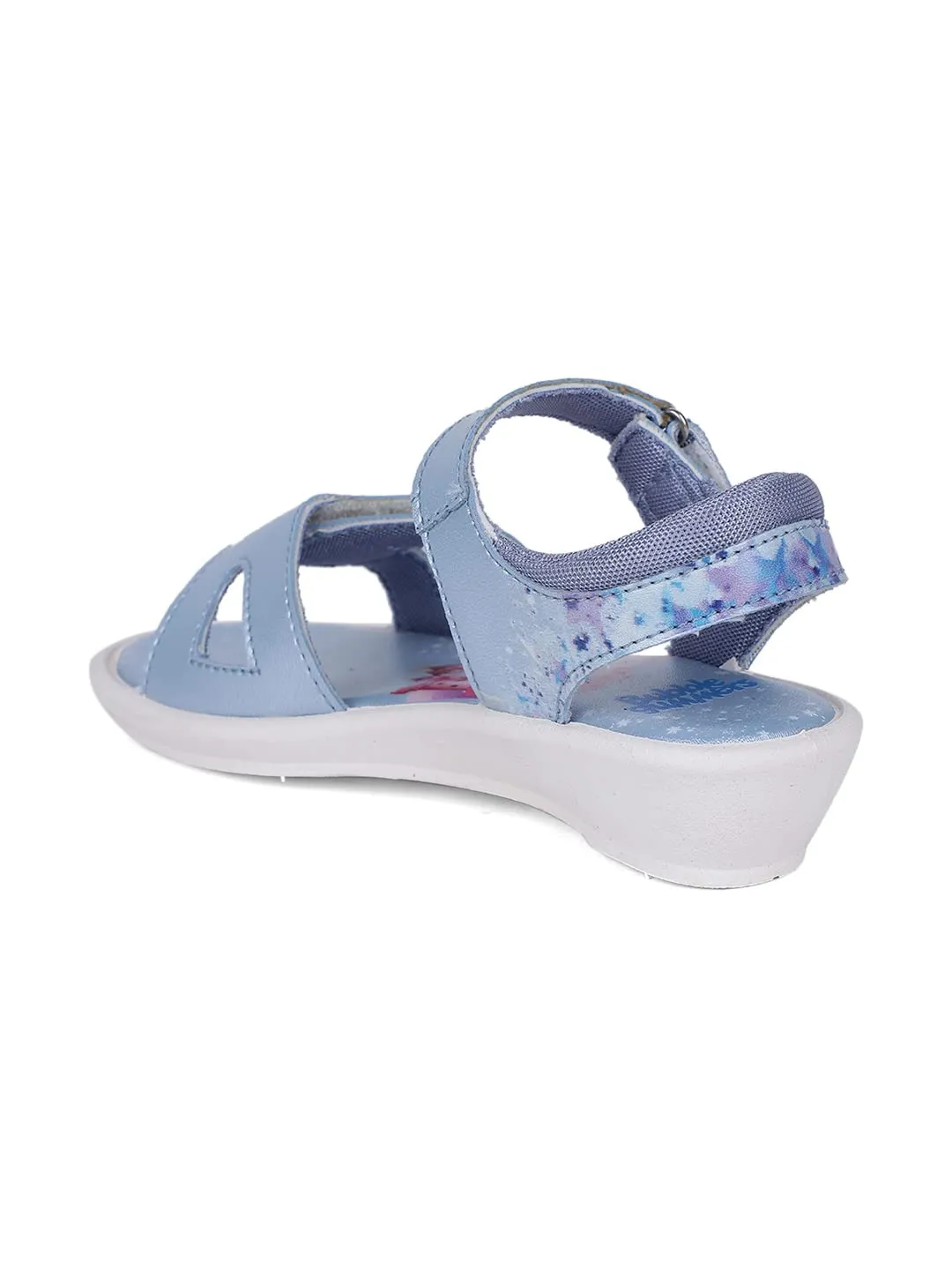 Bubblegummers Girls Castle Princess Sandals, Blue, 11, 11 UK