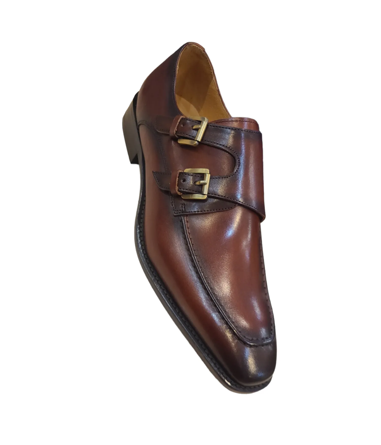 Carrucci Two Tones Side Strap Shoes