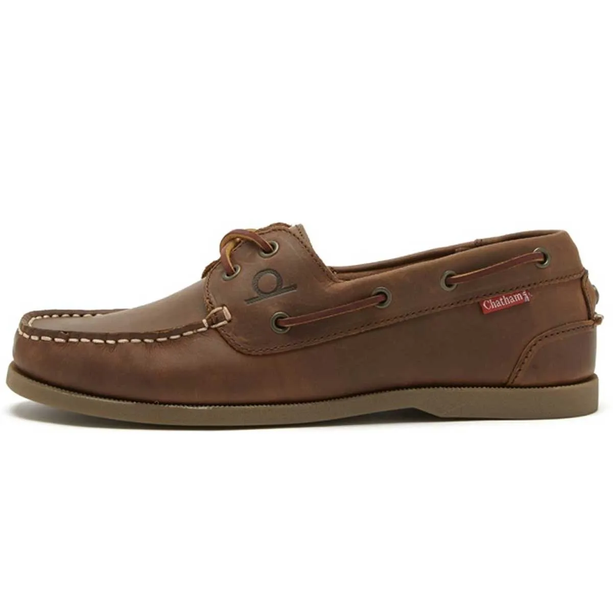 CHATHAM Galley II Leather Boat Shoes - Men's - Dark Tan