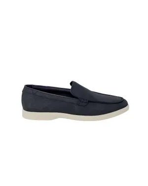 Clarks Un Clarks Mens Leather Slip-On Loafer - Navy