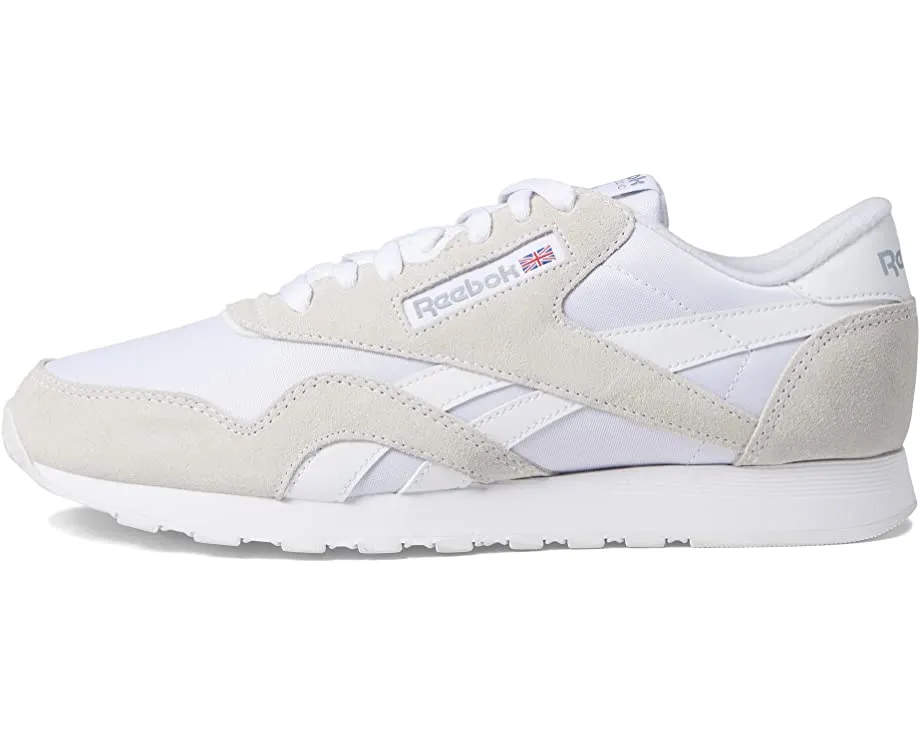 Classic Nylon Reebok Lifestyle Sneakers, white