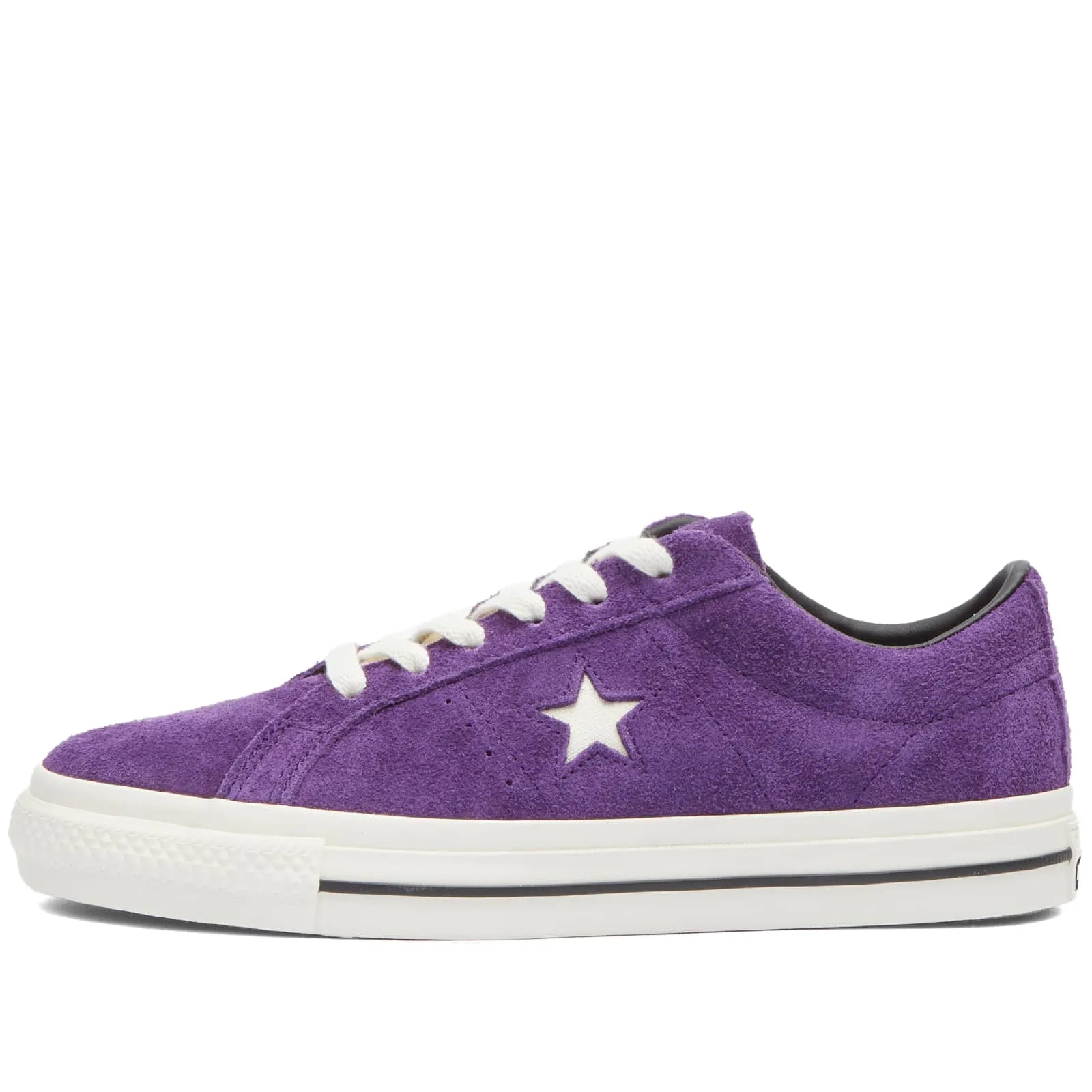 Converse One Star Pro Ox Sneakers in Night Purple, Egret & Black