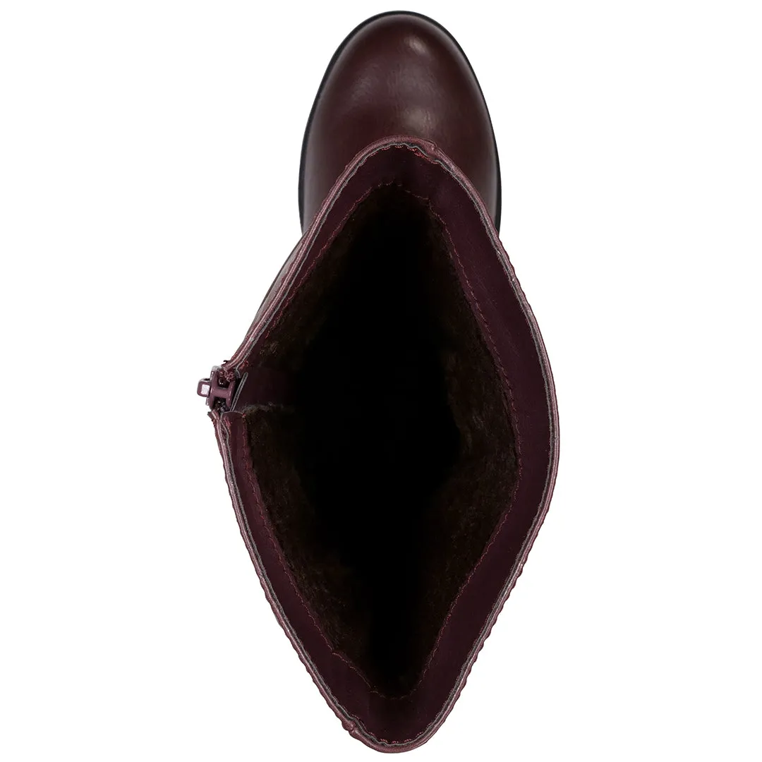 Dange Burgundy Wedge Boot