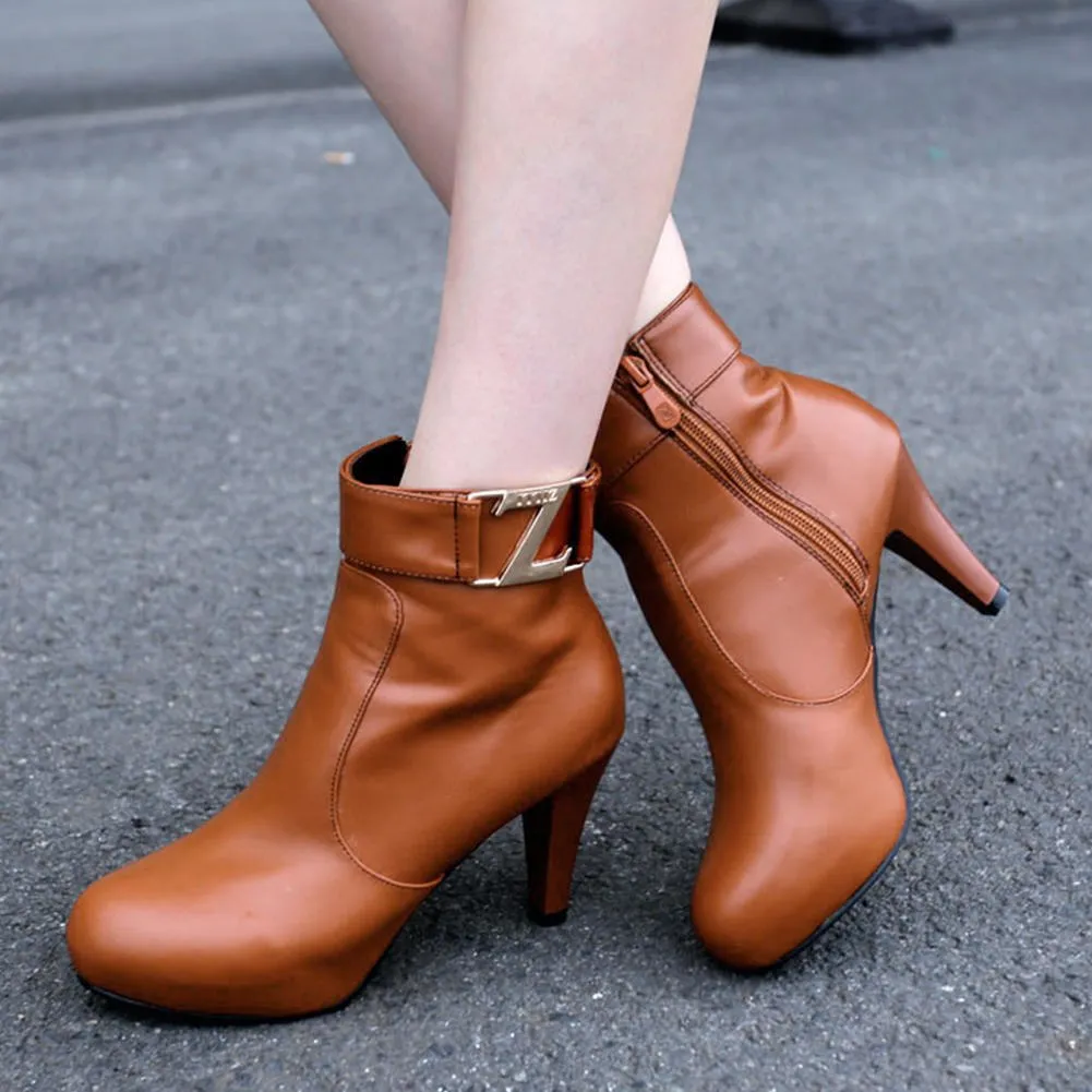 Elegant High Heels Party Ankle Boots