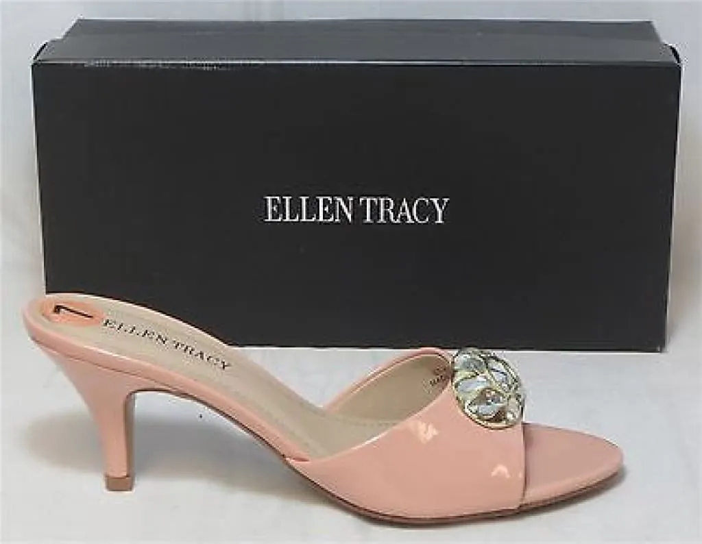 ELLEN TRACY Women's Kerry Slides - Powder/Pink - Multi Sz NIB - MSRP $55