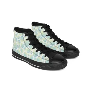 Green Bubbles Women's Classic Sneakers