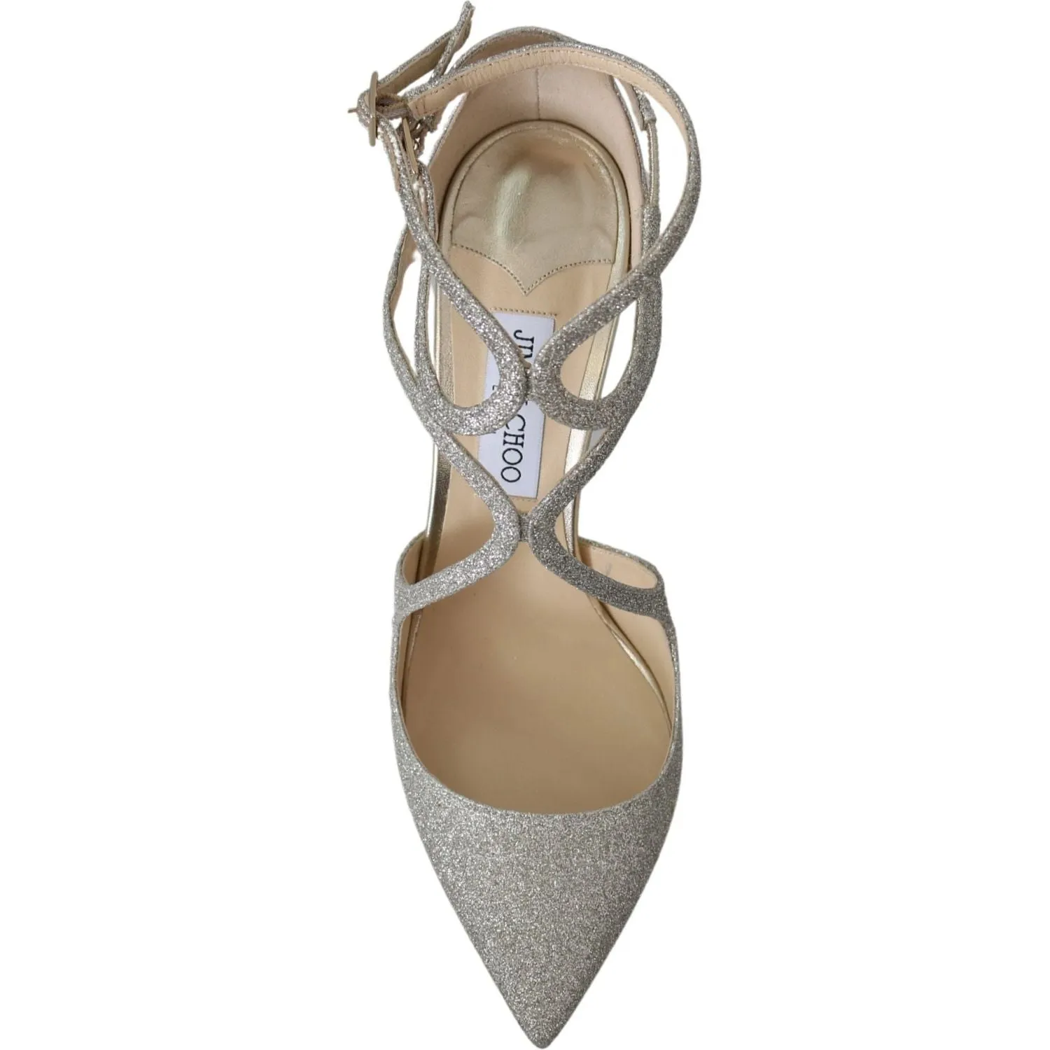 Jimmy Choo Platinum Ice Lancer Leather Pumps - Elegance Refined