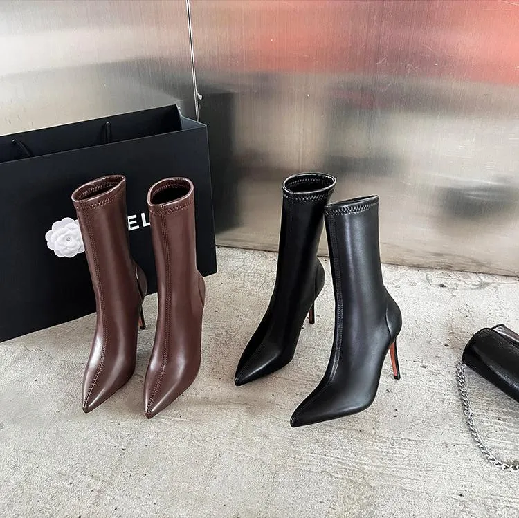 Keara Pointed Toe Ankle Boots