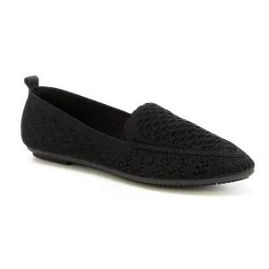 Pointed Toe Knit Top Loafers (Patience)