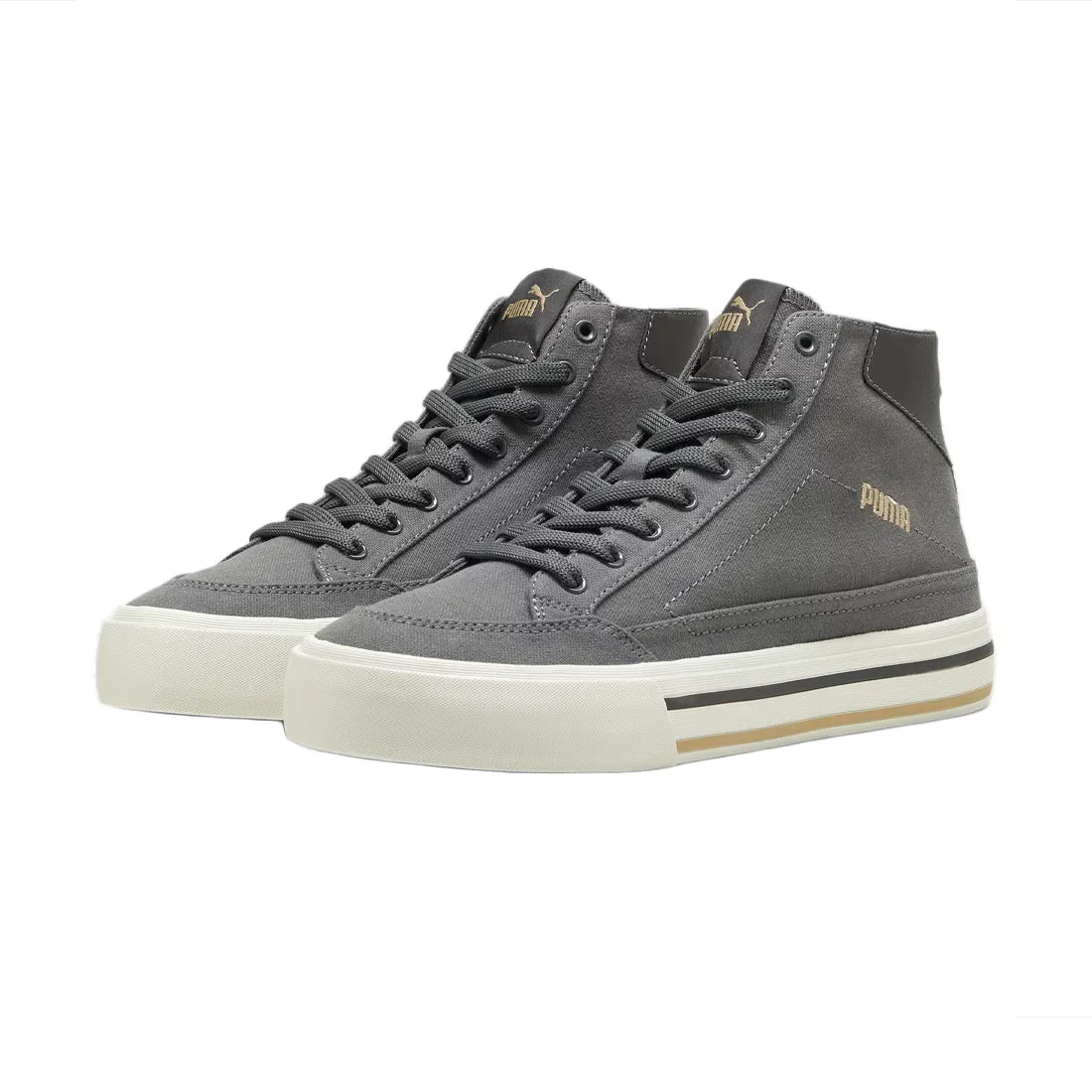 PUMA Court Classic Vulcanized Mid Men's Sneakers Grey