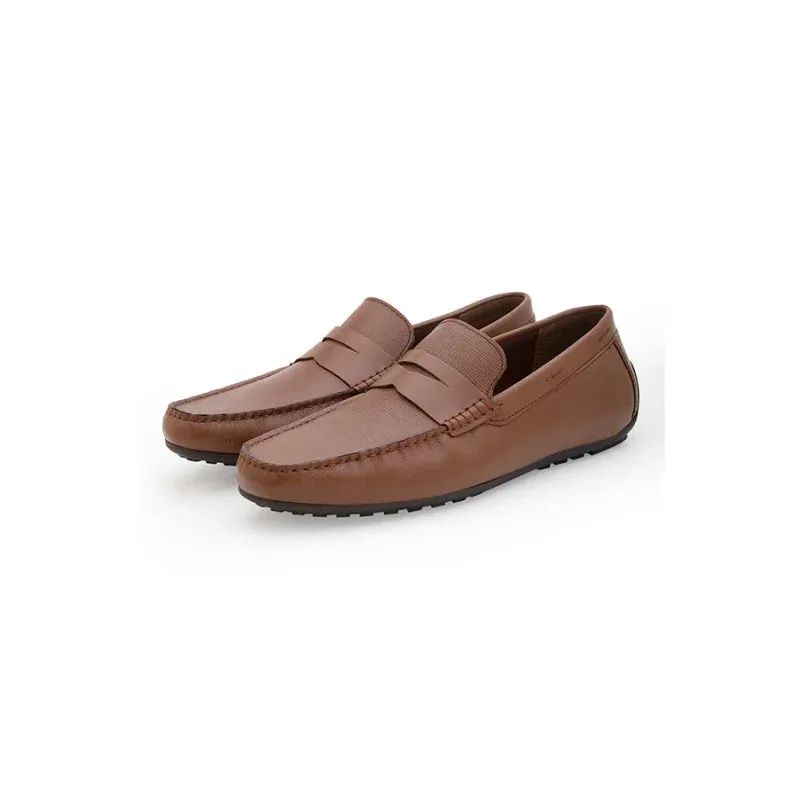 RedTape Men's Tan Slip-On Shoes