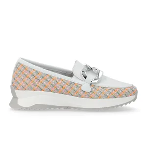 Rieker R-Evolution W1303-90 Dhara Loafer (Women) - White/Multi