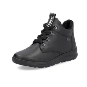 Rieker Z0001-00 Black Women's Ankle Boots