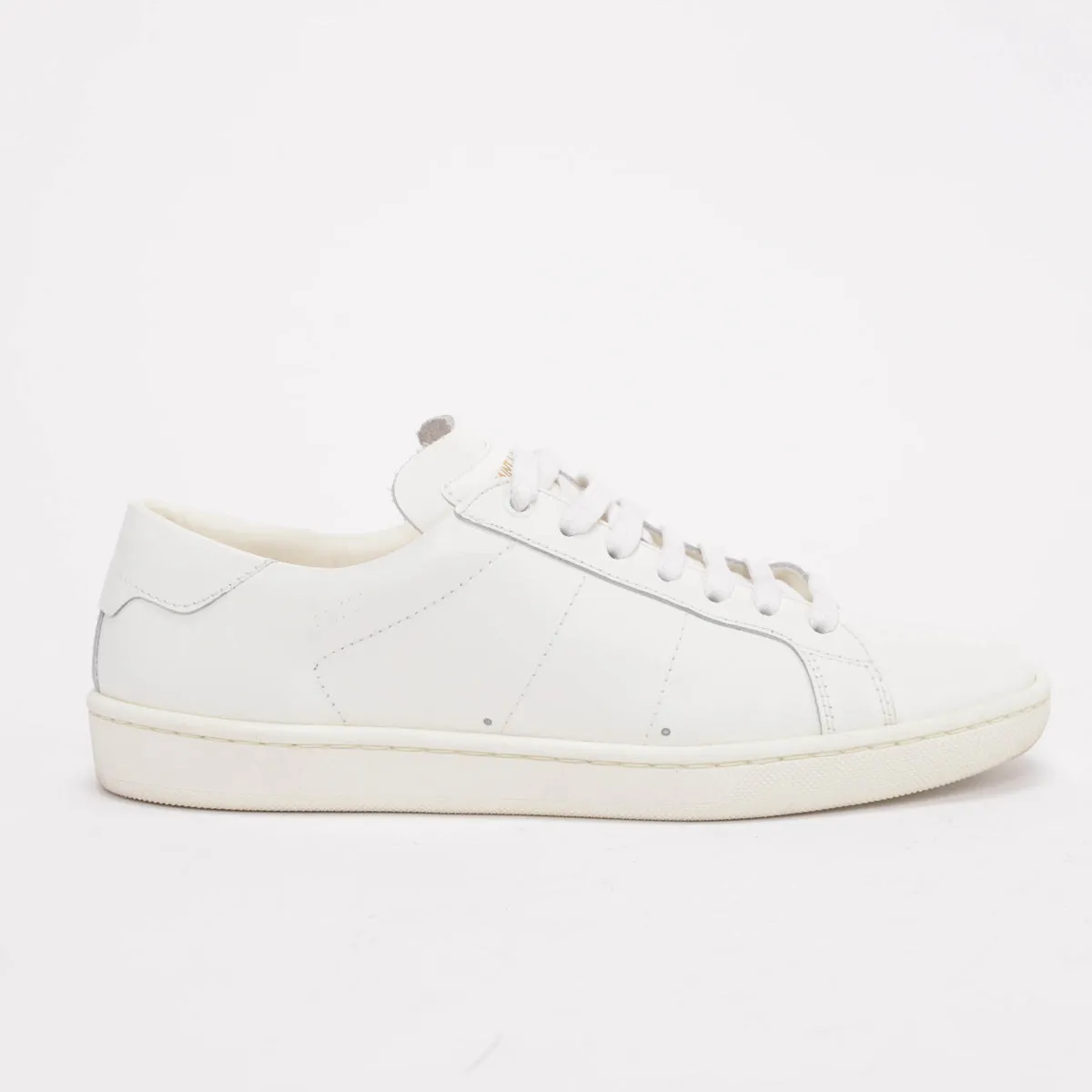 Saint Laurent White Leather Court Classic Sneakers 35