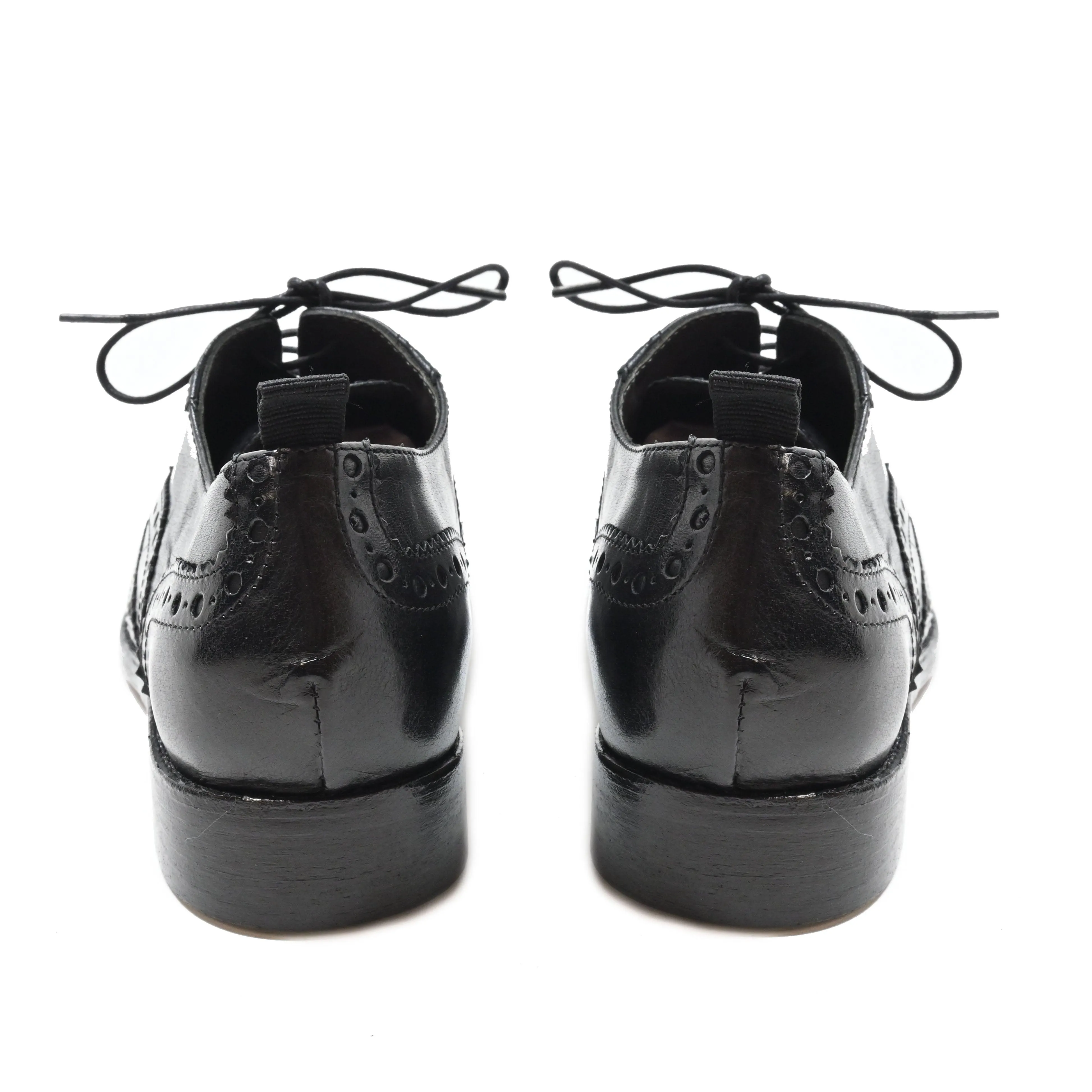 TYPE 04 - british shoes leather BLACK