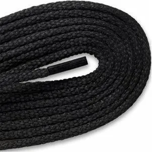 Waxed Thin Round Dress Laces - Black (2 Pair Pack) Shoelaces