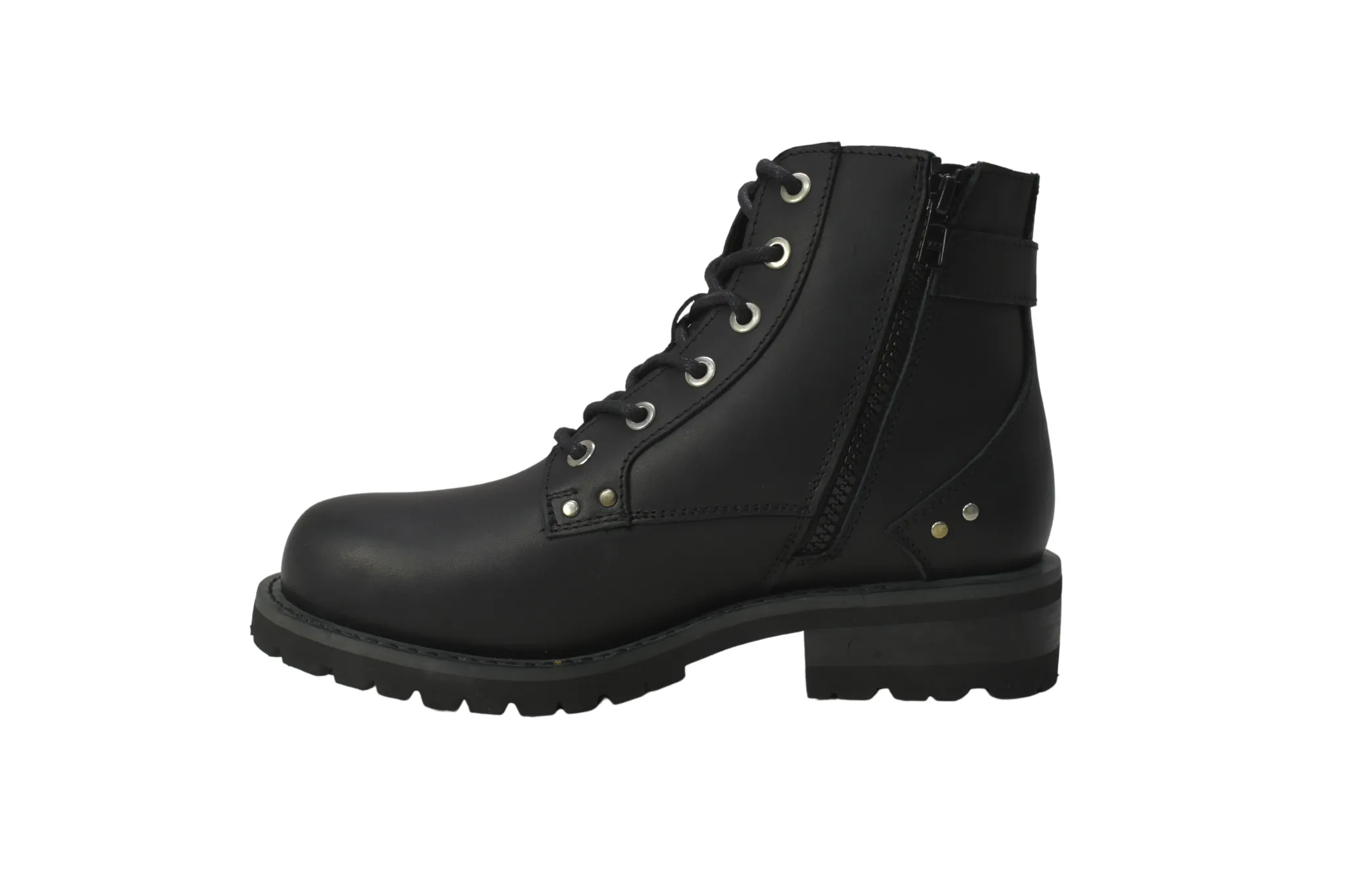 Women's 7" Biker Boot Black - 8647L