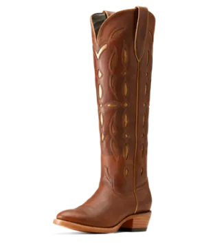 Women's Ariat Saylor Stretchfit 18" Chic Brown Tops - 10046966